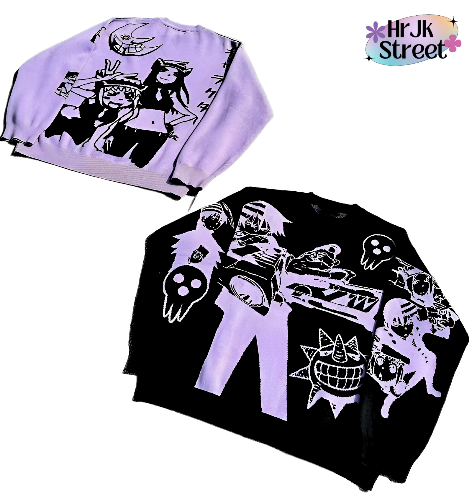 Oversized Gothic Harajuku Anime Y2K Sweaters | Casual yet daring, perfect for fans of 2000s fashion and bold streetwear!