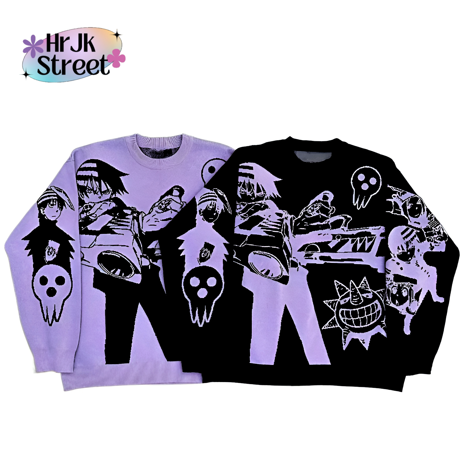 Oversized Gothic Harajuku Anime Y2K Sweaters | Casual yet daring, perfect for fans of 2000s fashion and bold streetwear!